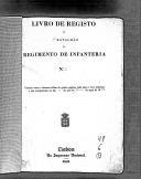 Livro nº 49 - Livro de Registo, do 1º Batalhão, do Regimento de Infantaria nº6, de 1852.