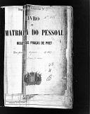 Livro nº 43 - Livro de Matrícula do Pessoal, Registo das Praças de Pret de 1867.