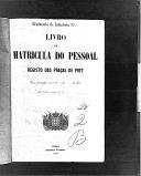 Livro nº 28 - Livro de Matrícula do Pessoal, Registo do Regimento de Infantaria nº 2, Registo das Praças de Pret, 1884.