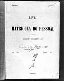 Livro nº 25 - Registo de matrícula dos oficiais da 1ª Repartição (1895-1899).