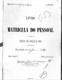 Livro Nº 61 - Livro de Matrícula do pessoal, Registo dos praças de pret, regimento nº1 de infantaria da Rainha, 1ºbatalhão, de 1902.