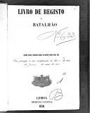 Livro nº 38 - Livro de registo do batalhão nº 633 - Registo dos oficiais do regimento de infantaria nº 1.