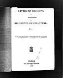Livro nº 33 - Registo do Regimento de Infantaria 1, de 1854 a 1859.