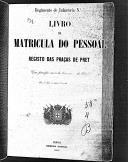 Livro nº 50 - Livro de Matrícula do Pessoal do Regimento de Infantaria, Registos das Praças de Pret de 1880.