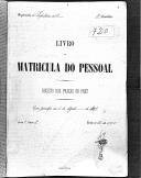 Livro nº 49 - 2º  Livro de Matrícula do Pessoal, Registo das praças de Pret, Regimento de Infantaria nº 3, 2º Batalhão, de 1905.