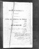 Livro nº 32 - Livro de Matrícula do pessoal, registo das praças de pret. regimento de Infantaria nº2, 3º batalhão, 1887.