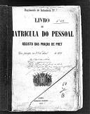 Livro nº 64 - Livro de Matrícula do Pessoal, Registo das Praças de Pret do Regimento de Infantaria nº 7, de 1893.