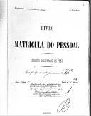 Livro nº 62 - Livro de Matrícula do Pessoal, Registo das Praças de Pret, Regimento Nº 1 de Infantaria da Rainha, com principio em 16 de Janeiro de 1902.