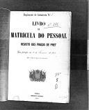 Livro nº 35 - Livro de Matrícula do Pessoal, Registo das Praças de Pret, Regimento de Infantaria nº 5, de 1884.