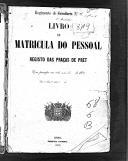 Livro nº 68 - Livro de Matrícula do Pessoal, do Regimento de Infantaria nº6, Registo das Praças de Pret, de 1896.