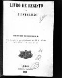 Livro nº 16 - Livro de Registo do 1º Batalhão, 1858.
