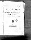 Livro nº 11 - Livro de Registo do Regimento de Infantaria Nº3, de 1819 a 1825.