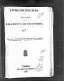 Livro nº 15 - Livro de Registo do Batalhão do Regimento de Infantaria nº2, 1855.
