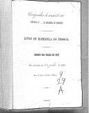 Livro nº 9 - Matrícula das praças de pret em serviço na Companhia de Correcção (1892-1894).