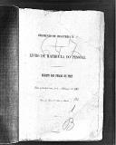 Livro nº 54 - Livro de Matrícula do Pessoal, Registo das praças do PRET, 1891