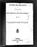 Livro nº 21 - Livro de Registo dos Assentamentos de Oficiais e das praças do 1º Batalhão do Regimento de Infantaria nº 7, de 1847.