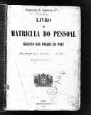 Livro nº 38 - Livro de Matrícula do Pessoal, Registo das Praças de Pret do Regimento de Infantaria nº 2, de 1894.