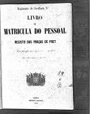 Livro nº 59 - Livro de Matrícula do Pessoal, Registo das Praças do Pret, de 1897.