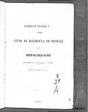 Livro nº 8 - Matrícula das praças de pret em serviço na Companhia de Correcção (1887-1889).