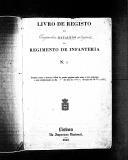 Livro nº 28 - Livro de Registo do Batalhão do Regimento de Infantaria nº 6, de 1862. 