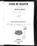 Livro nº 33 - Livro de Registo do 1º Batalhão do Regimento de Infantaria nº 3, de 1858.