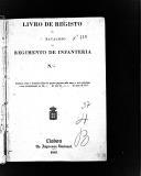 Livro nº 37 - Livro de Registo do Primeiro Batalhão do Regimento de Infantaria nº4, de 1851.