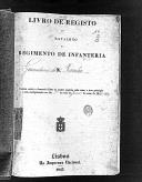 Livro nº 10 - Livro de Registo do Regimento de Granadeiros da Rainha de 1852.