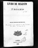 Livro nº 17 - Livro de Registo do 2º Batalhão de 1858.