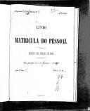 Livro nº 84 - Livro de Matrícula do Pessoal do Regimento de Infantaria nº 6, 1º Batalhão, Registo de Praças de Pret de 1907. 