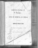 Livro nº 35 - Livro de Matrícula do Pessoal, Registo das Praças de Pret do Regimento de Infantaria nº2, 1889.