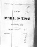 Livro nº 55 - Livro de Matrícula do Pessoal do Regimento nº 5 de Infantaria do Imperador da Aústria Francisco José, 2º Batalhão, Registo das Praças de Pret, de 1905.