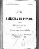 Livro nº 63 - Livro de Matrícula do Pessoal, Registo das Praças de Pret,Regimento nº1 de Infantaria da Rainha, com principio em 20 de Fevereiro de 1903.