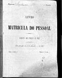Livro nº 62 - Livro de Matrícula do Pessoal, Registo das Praças de Pret, Regimento de Infantaria nº 4, 3º Batalhão, de 1898.