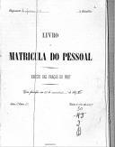 Livro nº 50 - Livro de Matrícula do Pessoal, Registo das Praças de Pret, Regimento de Infantaria nº 3, desde 1896.
