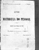 Livro nº 52 - Livro de Marticula do Pessoal, do Regimento nº 5 de Infantaria do Imperador da Aústria Francisco José, 2º Batalhão, Registo das Praças de Pret, 1901. 