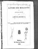 Livro nº 10 - 3º livro de registo dos oficiais do Estado Maior de Artilharia (1841-1867).
