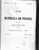 Livro nº 78 - Livro de Matrícula do Pessoal do Regimento de Infantaria nº 6, de 1900. 