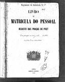 Livro nº 54 - Livro de Matrícula do Pessoal do Regimento de Infantaria nº7, Registo das Praças de Pret, de 1879.