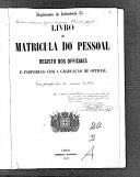 Livro nº 20 - Matrícula dos oficiais da Direcção Geral (1880-1881).