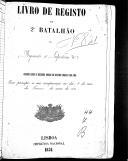 Livro nº 44 - Livro de Registo do 2º Batalhão do Regimento de Infantaria nº7, de 1858.