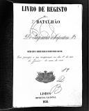 Livro nº 19 - Livro de Registo do 2º Batalhão do Regimento de Infantaria nº 2 de 1863.