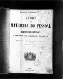 Livro nº 48 - Livro de Matrícula do Pessoal do Regimento de Infantaria nº7, Registo dos Oficiais, de 1867.