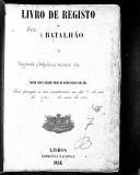 Livro nº 45 - Livro de Registo do Regimento de Infantaria nº7, 1º Batalhão, 1863. 