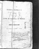 Livro nº 45 - livro de Matricula do Pessoal, Registo das Praças de Pret, Regimento de Infantaria nº 3, 3º Batalhão, de 1887.
