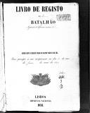 Livro nº 34 - Livro de Registo do 2º Batalhão do Regimento de Infantaria nº 3, de 1858.