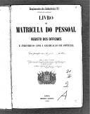 Livro nº 21 - 1º livro de matrícula dos oficiais em comissão (1881-1883).