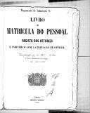 Livro nº 18 - Matrícula dos oficiais da 1ª Repartição (1870-1874).