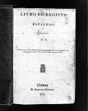 Livro nº 20 - Livro de Registo do Batalhão de Infantaria, nº 6 de 1839. 