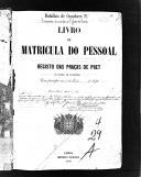 Livro nº 4 - Matrícula das praças de pret em serviço na Companhia de Correcção (1876-1892).
