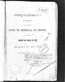 Livro nº 49 - Livro de Matrícula do Pessoal, Registo das Praças de PRET, Regimento de Infantaria nº 1, 3º Batalhão, de 1887.
